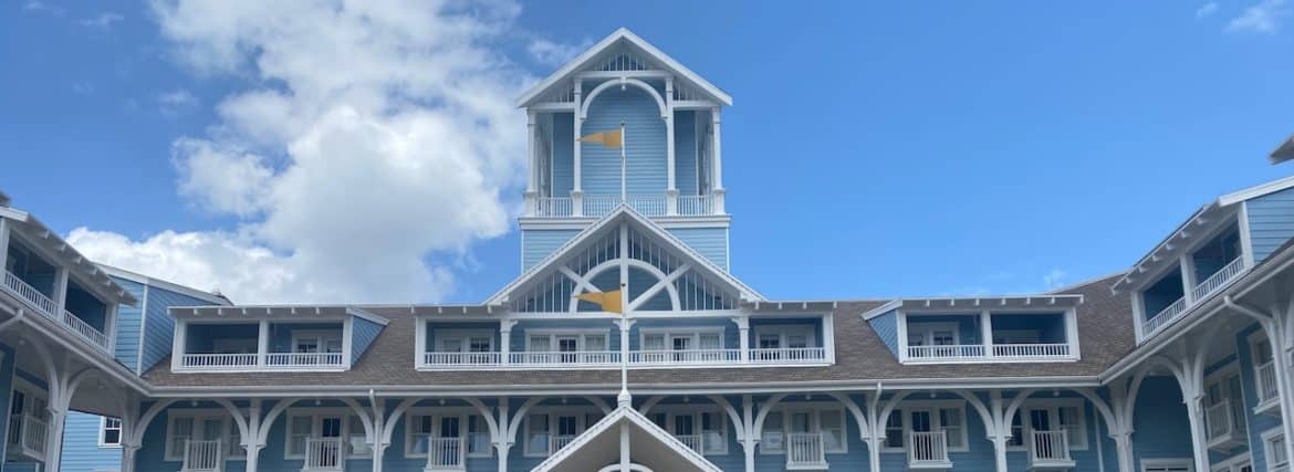 disney beach club resort exterior - beach front photo